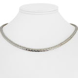 14k Yellow and White Gold 20g Reversible Thick Fancy Link Necklace Italy 18"