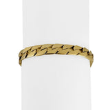 14k Yellow Gold 22.3g Solid Vintage Sleek Cuban Curb Link Bracelet Italy 8.25"