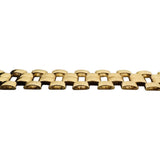 14k Yellow Gold 11.4g Ladies Vintage 8mm Fancy Link Bracelet Italy 7"