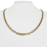 14k Yellow Gold 18.6g Solid 5mm Mariner Link Chain Necklace Italy 21"