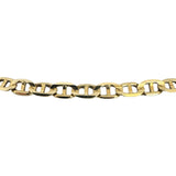 14k Yellow Gold 18.6g Solid 5mm Mariner Link Chain Necklace Italy 21"