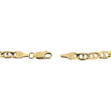 14k Yellow Gold 18.6g Solid 5mm Mariner Link Chain Necklace Italy 21"