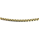 14k Yellow Gold 13.4g Solid Vintage 3mm Flattened Box Link Necklace Italy 21.5"