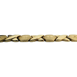 14k Yellow Gold 19.6g Ladies Vintage Hugs and Kisses XO Link Necklace 17.5"