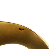 14k Yellow Gold and Multi Gemstone 43.3g Solid Heavy Cuff Bracelet 6.5"