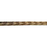 14k Yellow Gold 23.6g Solid Diamond Cut Beaded Chevron Style Link Bracelet 7"