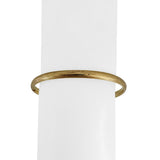 14k Yellow Gold 5.4g Vintage Ladies Etched Floral Oval Bangle Bracelet 7"