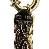 14k Yellow Gold 11.4g Thick Ladies 8mm Byzantine Link Bracelet Turkey 7.25"