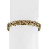 14k Yellow Gold 11.4g Thick Ladies 8mm Byzantine Link Bracelet Turkey 7.25"