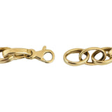 14k Yellow Gold 7g Hollow Ladies 9mm Oval Cable Link Bracelet 7"