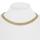 14k Yellow Gold 25.7g Vintage Heavy 7.5mm Panther Link Necklace Italy 16"
