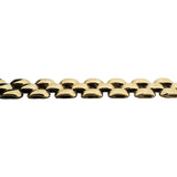 14k Yellow Gold 25.7g Vintage Heavy 7.5mm Panther Link Necklace Italy 16"