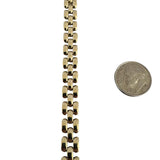 14k Yellow Gold 25.7g Vintage Heavy 7.5mm Panther Link Necklace Italy 16"