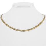 14k Yellow Gold 14.3g Solid 4mm Mariner Link Chain Necklace Italy 18"