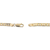 14k Yellow Gold 14.3g Solid 4mm Mariner Link Chain Necklace Italy 18"