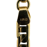 14k Yellow Gold 14.3g Solid 4mm Mariner Link Chain Necklace Italy 18"