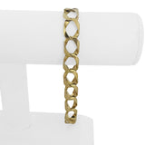 14k Yellow Gold 22.4g Solid Vintage 11mm Curb Link Bracelet 9.25"