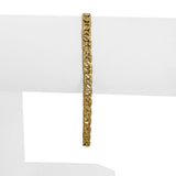 14k Yellow Gold 7.3g Solid Diamond Cut 4.5mm Mariner Link Bracelet 7.25"