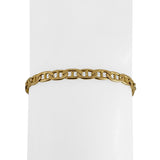 14k Yellow Gold 7.3g Solid Diamond Cut 4.5mm Mariner Link Bracelet 7.25"