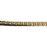 14k Yellow Gold 12.5g Ladies Polished 6mm Flat Mesh Link Necklace Italy 17"