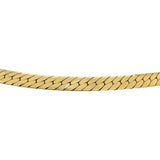 14k Yellow Gold 28.3g Solid Thick 6mm Herringbone Link Necklace 18"