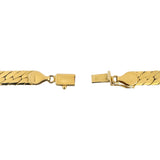14k Yellow Gold 28.3g Solid Thick 6mm Herringbone Link Necklace 18"
