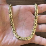 14k Yellow Gold 32g Thick Ladies 7.5mm Flattened Cub Link Necklace Italy 18"