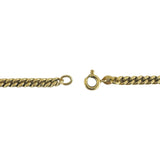 14k Yellow Gold 37g Solid Heavy Vintage 4mm Curb Link Chain Necklace 24"
