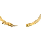 Roberto Coin 18k Yellow Gold 12.7g Vintage Spiral Oval Bangle Bracelet Italy 7"