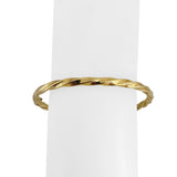 Roberto Coin 18k Yellow Gold 12.7g Vintage Spiral Oval Bangle Bracelet Italy 7"