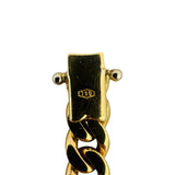18k Yellow Gold 22.8g Solid Polished 6mm Curb Link Bracelet 7.5"