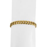 18k Yellow Gold 22.8g Solid Polished 6mm Curb Link Bracelet 7.5"