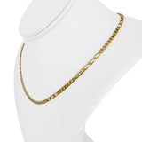 18k Yellow Gold 14.8g Solid Vintage Fancy Curb Link Chain Necklace Italy 18"
