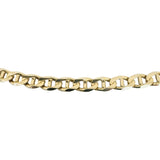 14k Yellow Gold 18.7g Solid 4.5mm Mariner Link Chain Necklace Italy 20"