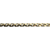 14k Yellow Gold 18.7g Solid 4.5mm Mariner Link Chain Necklace Italy 20"