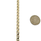 14k Yellow Gold 18.7g Solid 4.5mm Mariner Link Chain Necklace Italy 20"