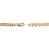 14k Yellow Gold 18.7g Solid 4.5mm Mariner Link Chain Necklace Italy 20"