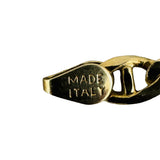 14k Yellow Gold 18.7g Solid 4.5mm Mariner Link Chain Necklace Italy 20"