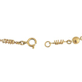 18k Yellow Gold 8.1g Ladies Vintage Spiral Ball Link Bracelet Italy 7.25"