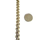 18k Yellow and White Gold 13.5g Ladies Vintage Fancy Link Bracelet Italy 7.25"