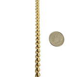 14k Yellow Gold 9.7g Ladies Polished 5mm San Marco Bracelet Italy 7"