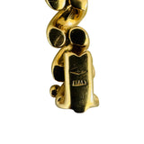 14k Yellow Gold 9.7g Ladies Polished 5mm San Marco Bracelet Italy 7"