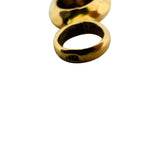 14k Yellow Gold 15.3g Vintage Beveled Rolo Link Bracelet Italy 7.75"