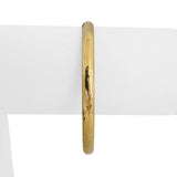 14k Yellow Gold 4.6g Ladies Vintage Floral 5mm Bangle Bracelet 7"