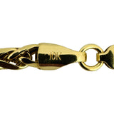 10k Yellow Gold 9.3g Hollow Light 4mm Wheat Link Chain Necklace 22"