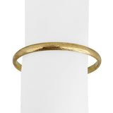 14k Yellow Gold 8.4g Vintage Ladies 6mm Floral Bangle Bracelet 7.75"