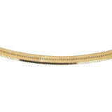 14k Yellow Gold 19.5g Solid Thick 5mm Herringbone Link Necklace Italy 18"