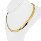 14k Yellow Gold 36g Solid Heavy 6.5mm Omega Link Necklace Italy 18"