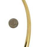 14k Yellow Gold 36g Solid Heavy 6.5mm Omega Link Necklace Italy 18"