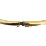 14k Yellow Gold 36g Solid Heavy 6.5mm Omega Link Necklace Italy 18"